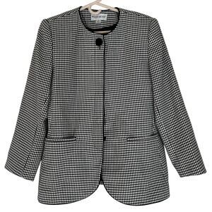 Vintage John Meyer of Norwich Classic Houndstooth Blazer Timeless academia M